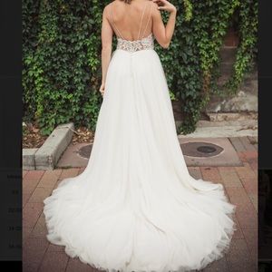 Stunning beaded A-line wedding dress